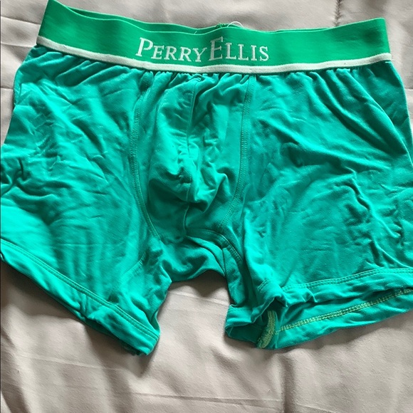 Perry Ellis Men's Green Boxer Briefs - Picture 1 of 3